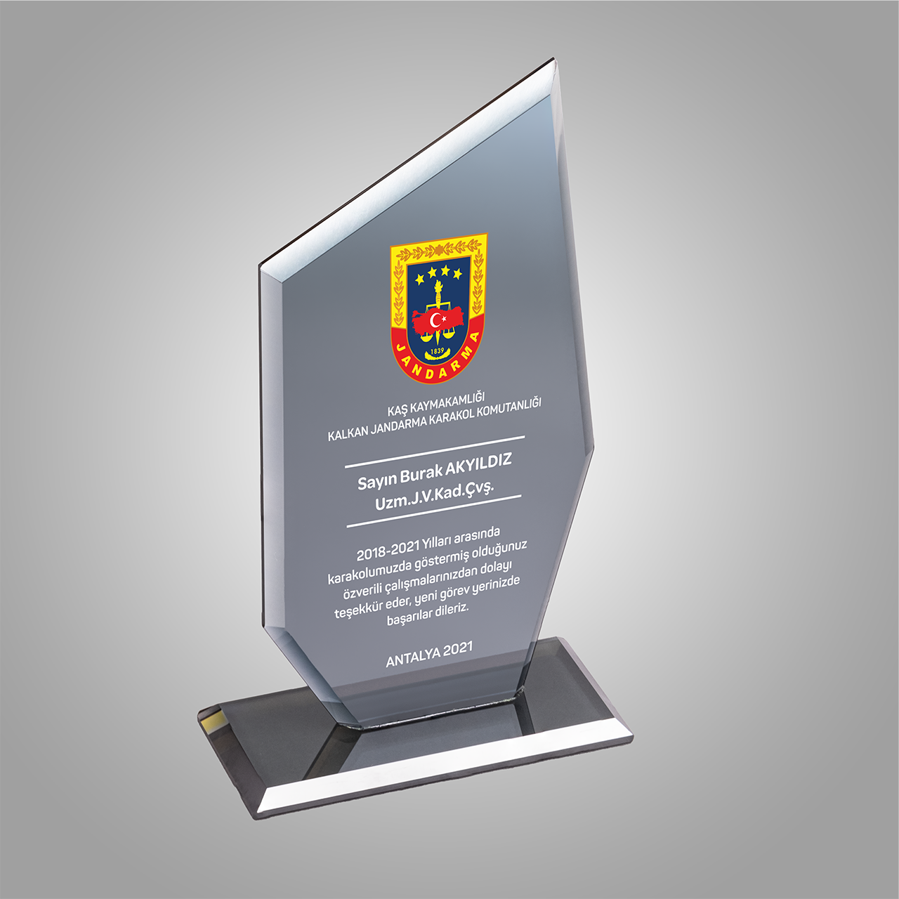 KRİSTAL PLAKET ESK 010