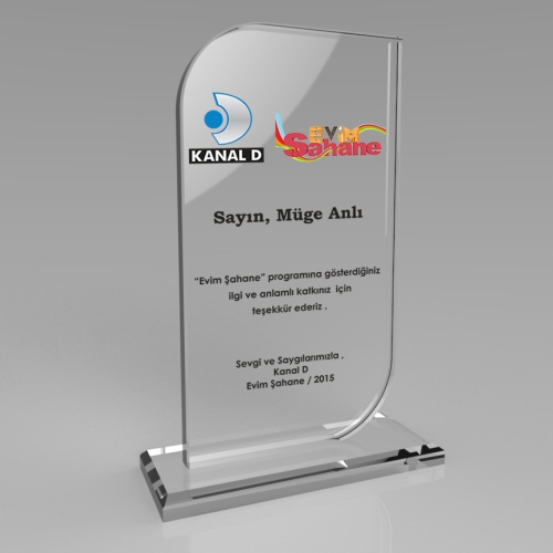 KRİSTAL PLAKET ESK 017