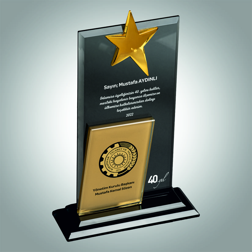 KRİSTAL VİP PLAKET ESV 011