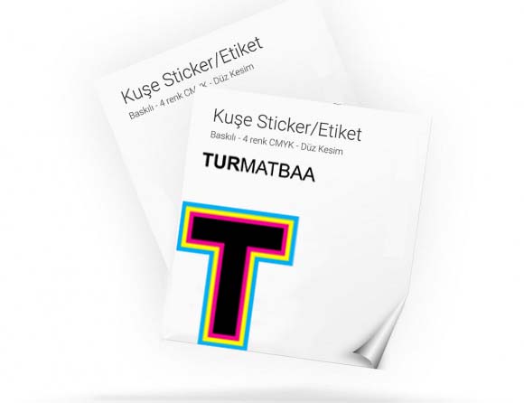 Kuşe Sticker / Etiket