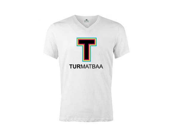 Spor Tişört Baskı - V Yaka
