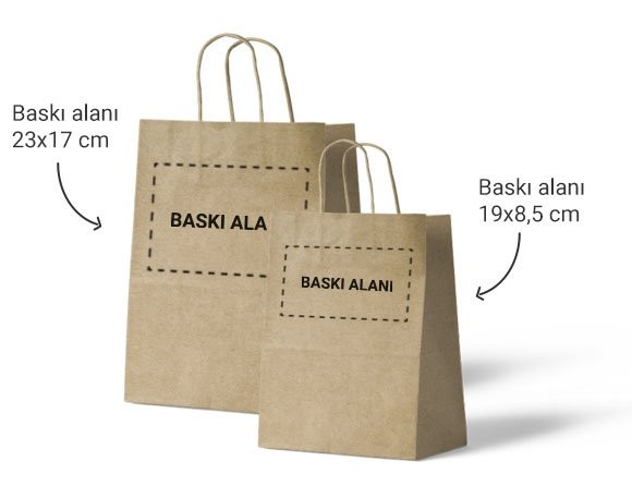 Logo Baskılı Kağıt Poşet / Çanta